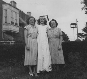 Honey, Mom, and Nan after Graduation (1949)