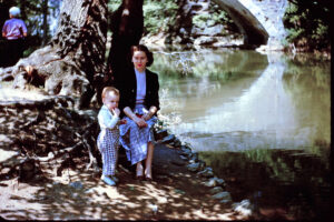 Bon and Mom at Valley Green (1958)