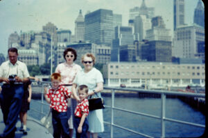 Bob, Mom, Nan, and Neil in NYC (1963)