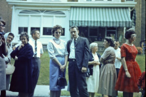 Mom and Dad after mass (1964)