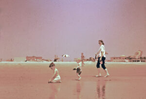 Me, Bob, and Mom at the shore (1958)