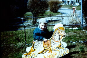 Neil on Rocking Horse at Price Street (1961)