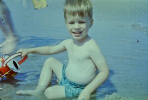 Closeup of Neil at Beach (1961)