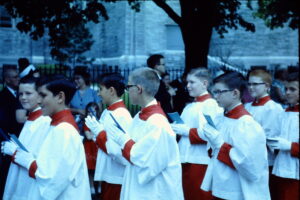 Me as Altar Boy in Procession (1964)